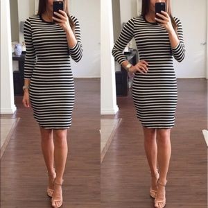 Black & White Striped Dress